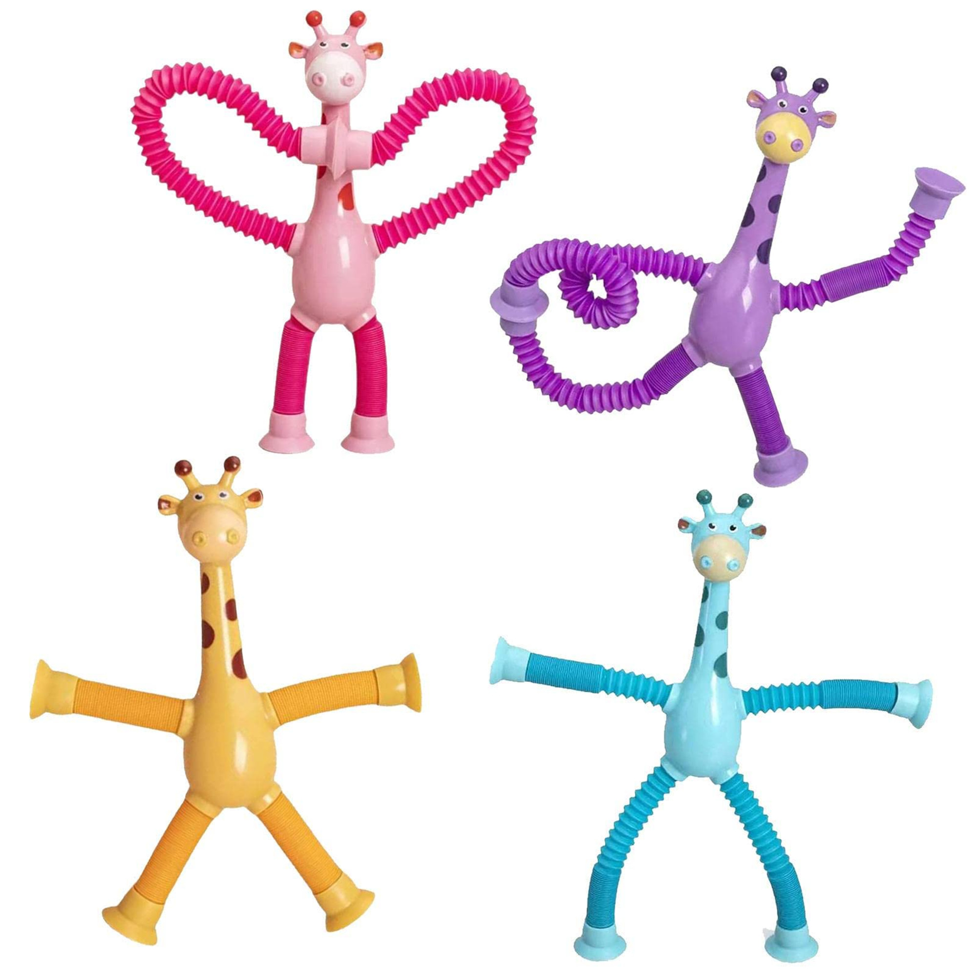 Giraffe Tube Telescopic Suction Cup Toy