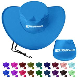 Folding Cowboy Hat in Pouch Foldable Stadium Cap