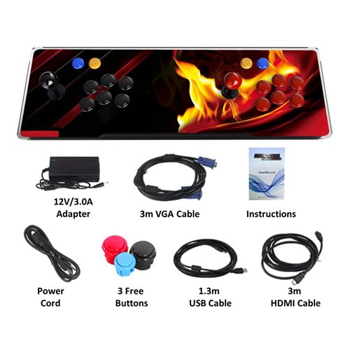 Wired 63cm Panel Game Console 10,000 games in 1